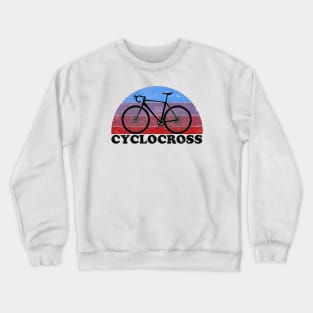 Cyclocross Bicycle Vintage Colors Crewneck Sweatshirt